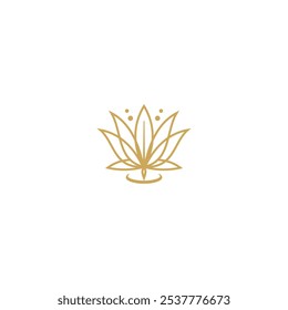 Icono de logotipo Diseño Flor Brillo Ilusión