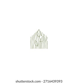 Icono de logotipo Diseño Forestal Hoja Tecnología Ilusión