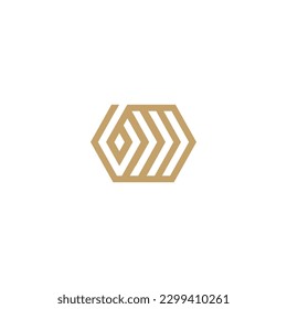logo icon design hexagon illustration technology