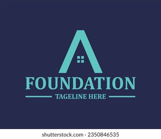 Logo a icon a design a initial a AA building 