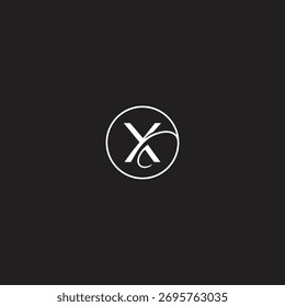 ícone de logotipo design tecnologia X ilusão inicial