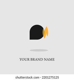 logo icon design insurance company elegant shape simple black orange trendy eps 10logo icon design insurance company elegant shape simple black orange trendy eps 10