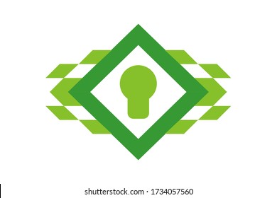 Logo-Icon-Design der Silhouette-Schlüsselvorlage in der kreativen Form isolate Vektorgrafik für jeden modernen Datensicherheitsdienst, auf Website oder Anwendung.