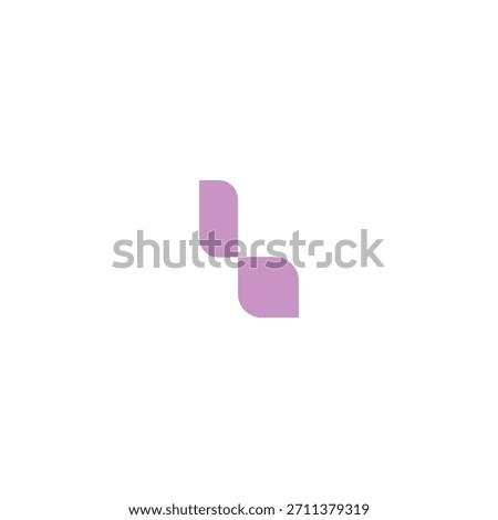 logo icon design L technology illusion