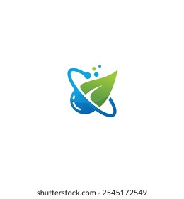 Vector de elemento de hoja de diseño de icono de logotipo