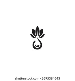 Icono de logotipo Diseño Hoja Flor Elemento Ilusión