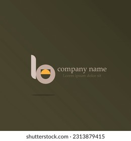 logo icon design letter B matrix shape pastel brown color luxury monogram elegant simple attractive futuristic modern for insurance company eps 10