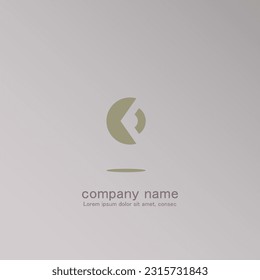 logo icon design letter C futuristic modern monogram simple elegant attractive for luxury company brown color luxury eps 10