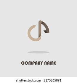 logo icon design letter d goose shape brown color simple elegant trendy luxury, vector eps 10