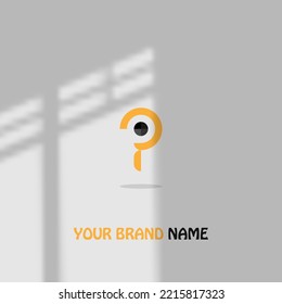 logo icon design letter D furutistic modern orange black for elite company luxury eps 10