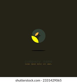 logo, icon design, letter, O, futuristic shape, robotic, animal and leaf, elegant marine and orange colors, simple, attractive for large companies eps 10