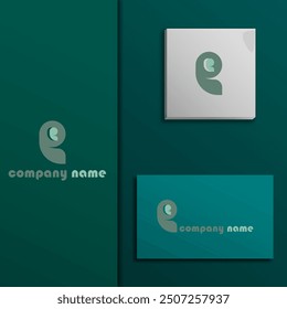 logo icon design letter P dolphin simple elegant cute attractive modern creative design futuristic eps 10