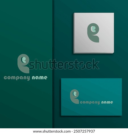 logo icon design letter P dolphin simple elegant cute attractive modern creative design futuristic eps 10