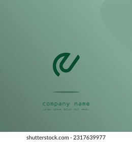 logo icon design letter S and U monogram futuristic modern simple elegant attractive tosca green color for company eps 10