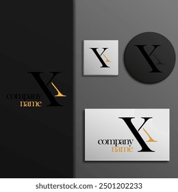 Logo Symbol Design Buchstabe X Y K kombinieren einfach eleganten futuristischen Luxus eps 10