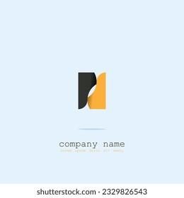 logo icon design letter Y shape monogram futuristic robotic elegant simple color orange green marine for large companies eps 10