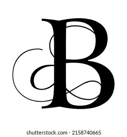 logo icon design marriage salon decoration letter b simple cool