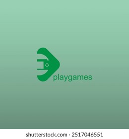 Logo Symbol Design Minigames Template Elemente. Anfangsbuchstabe P Logo Symbol eps 10