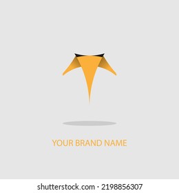 Logo-Icon Design Orange-Augenform für ein einfaches, elegantes Unternehmen eps10