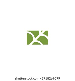 Icono de logotipo de diseño de la hoja cuadrada de la tecnología de ilusión
