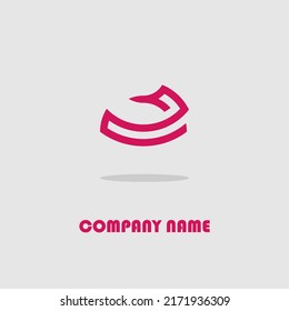 logo icon design style line outline animal simple elegant color maroon trendy luxury for companies and stores, vector design eps 10