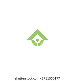 diseño de icono de logotipo Ilusión de tecnología AT