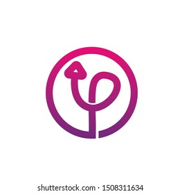 UP logo icon design template, vector editable