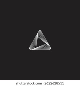 logo icon design trigon triangle technology