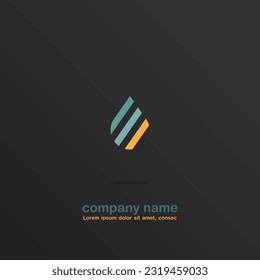 Logo Icon Design Water Droplets Simple Elegant Attractive For Water Company EPS 10
