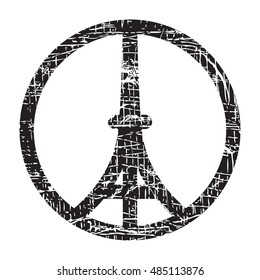 Logo icon of Eiffel tower illustration