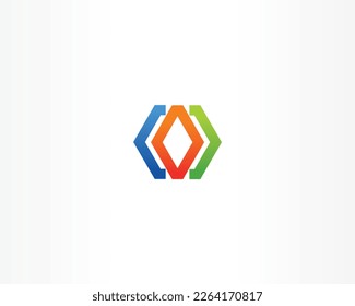 Logo Icon Elements Template. Polygon template vector design.