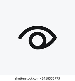 Logo icon eye line design template element