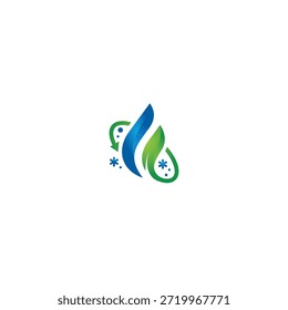 ícone de logotipo F floresta inicial 1 vetor de ilusão