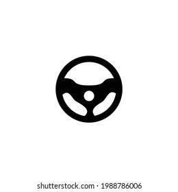 logo icon flat simple steering wheel