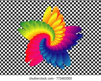 Logo and Icon flower pattern texture background  Vector illustration EPS 10 .