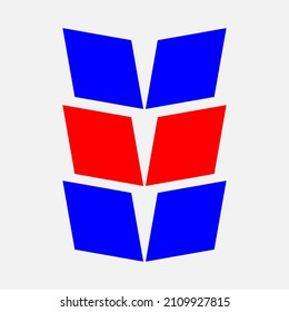 a logo or icon in the form of a stacked box