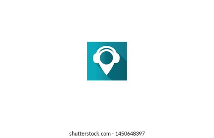 logo icon with a geo-location symbol. logo location, icon for the application, vector travel logos