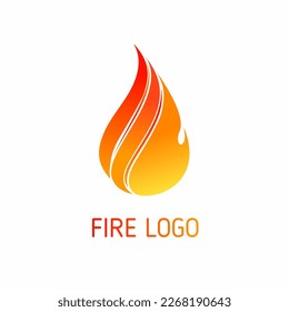 Logo icon gradient gradation company vector fire trendy very suitable for logos of organizations, products, companies isolated on white background
