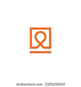 logo icon H biographic vector illustration