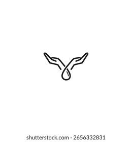 logo icon hand vector illusion technology
