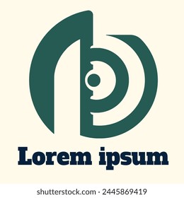 Logo icon headphone music company design
