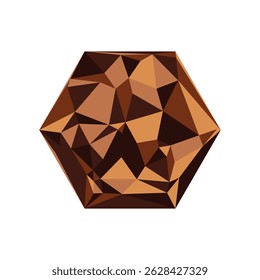 Logo Icon Hexagon Mosaic Pattern Design template Element Creative Shape Polygonal logo design. Vector illustration
