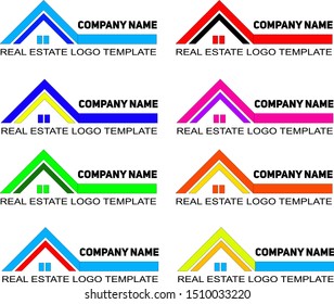 logo icon home logo simple set