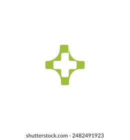 logo icon hospital symbol vector technology