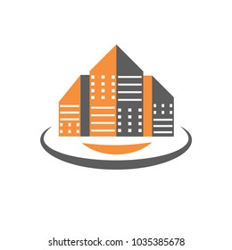 logo or icon of house and building