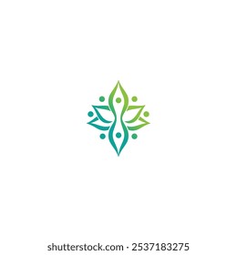 Icono de logotipo Ilusión Patrón de flor de batik 1 elemento