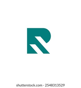 logo icon illusion R element vector technology