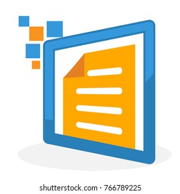 logo icon illustrations for the document management business