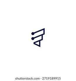 logo icono iniciales FV square kite technology