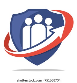 logo icon for insurance business, family insurance